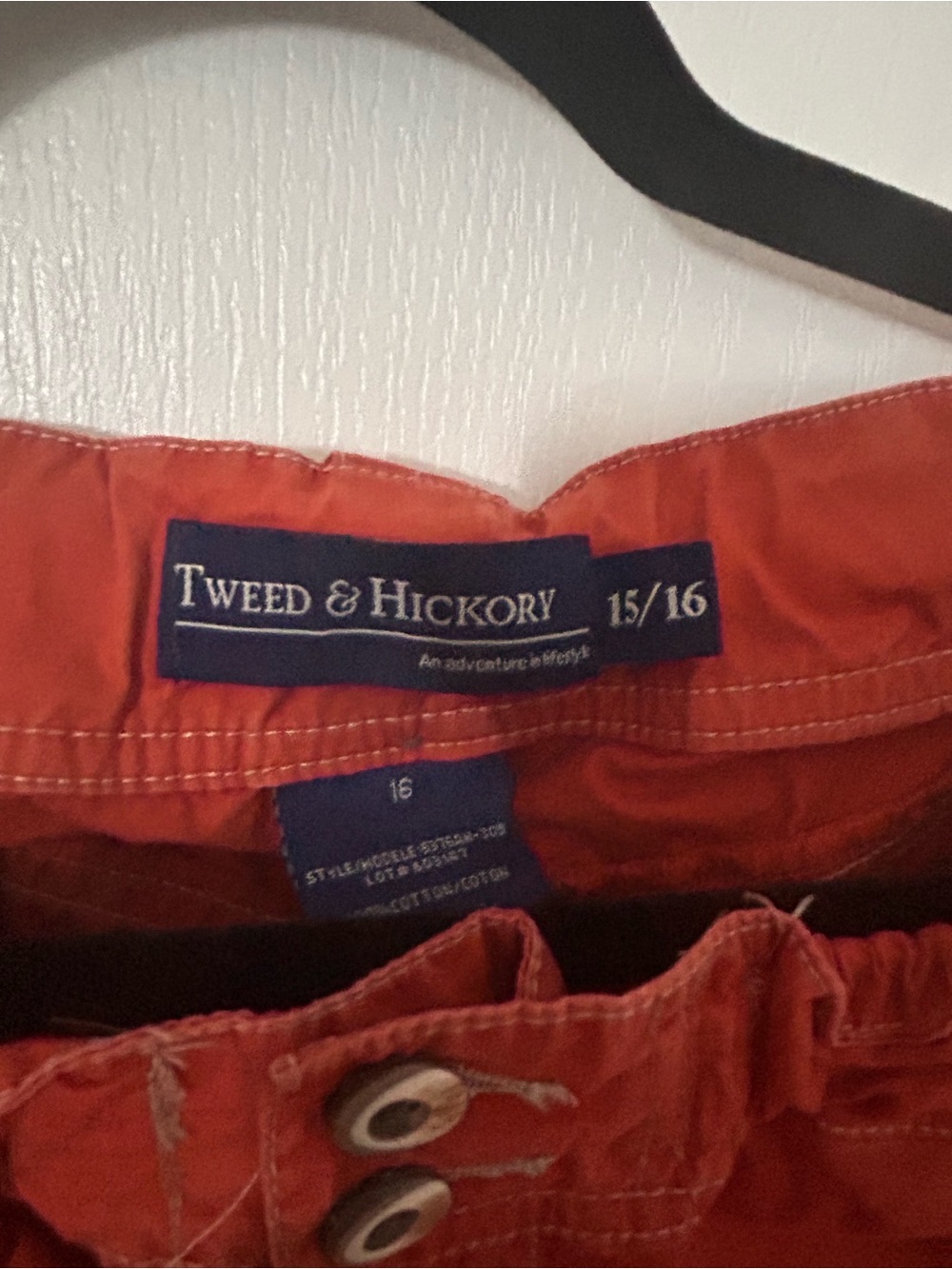 Burnt Orange Cotton Pants - Size 15/16